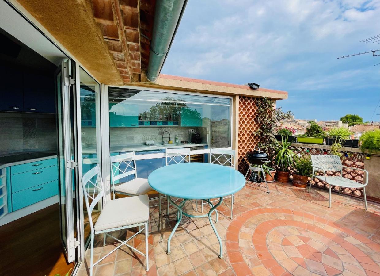 Апартаменты L'Atypique - T3 Grande Terrasse, Bbq Vue Et Cheminee Авиньон Экстерьер фото