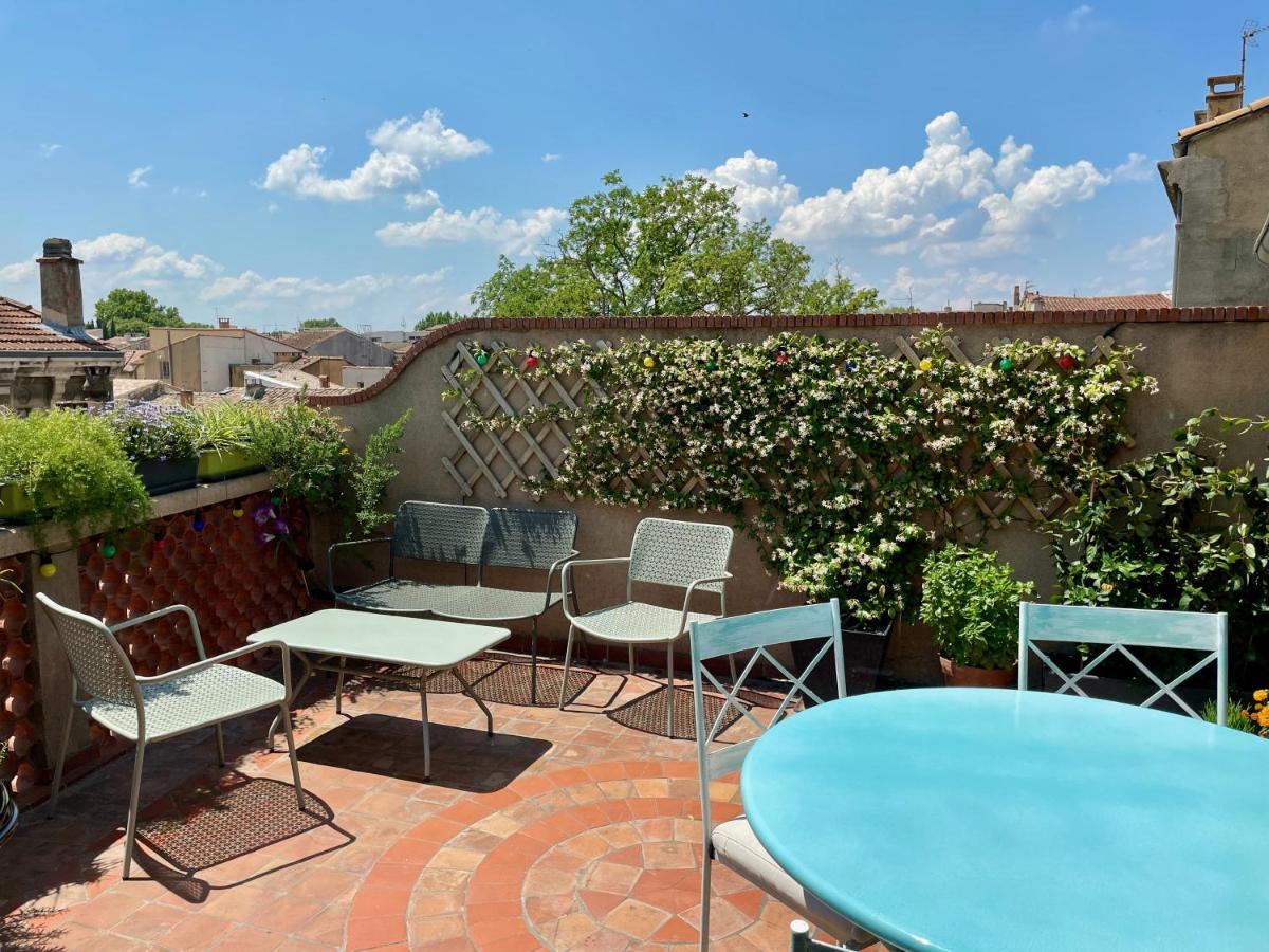 Апартаменты L'Atypique - T3 Grande Terrasse, Bbq Vue Et Cheminee Авиньон Экстерьер фото